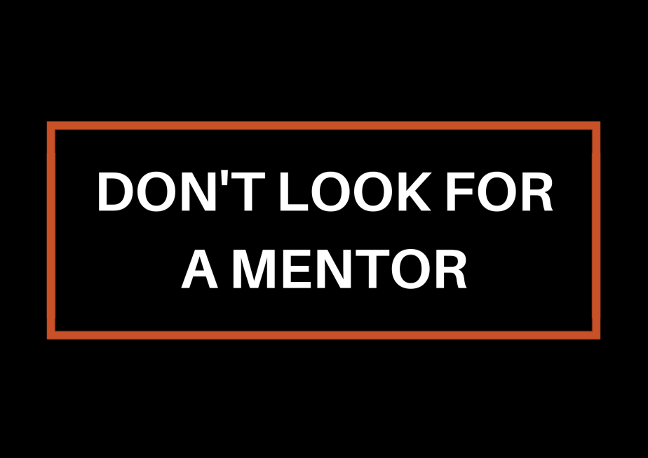 Don’t Look For A&nbsp;Mentor