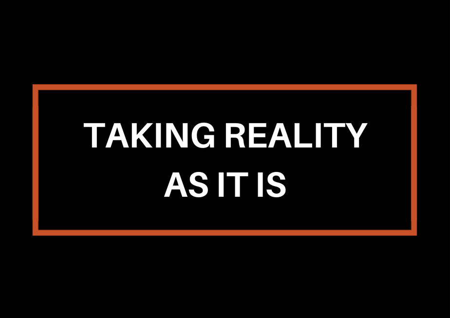 Taking Reality As It&nbsp;Is