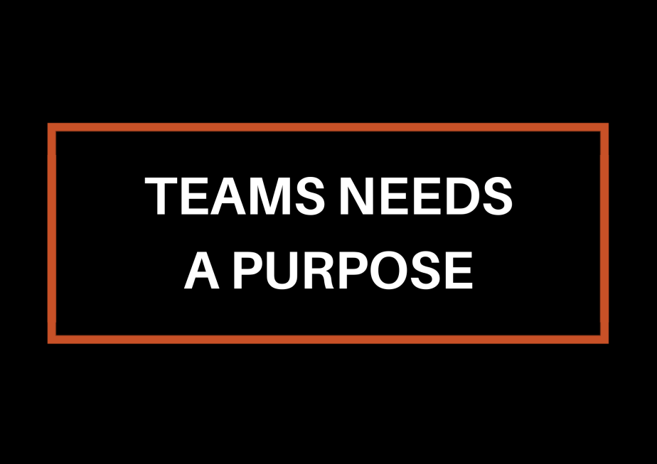 Teams Need A&nbsp;Purpose