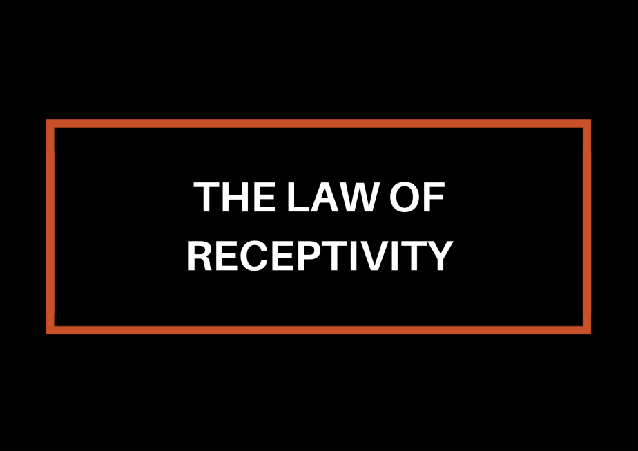 The Law Of&nbsp;Receptivity