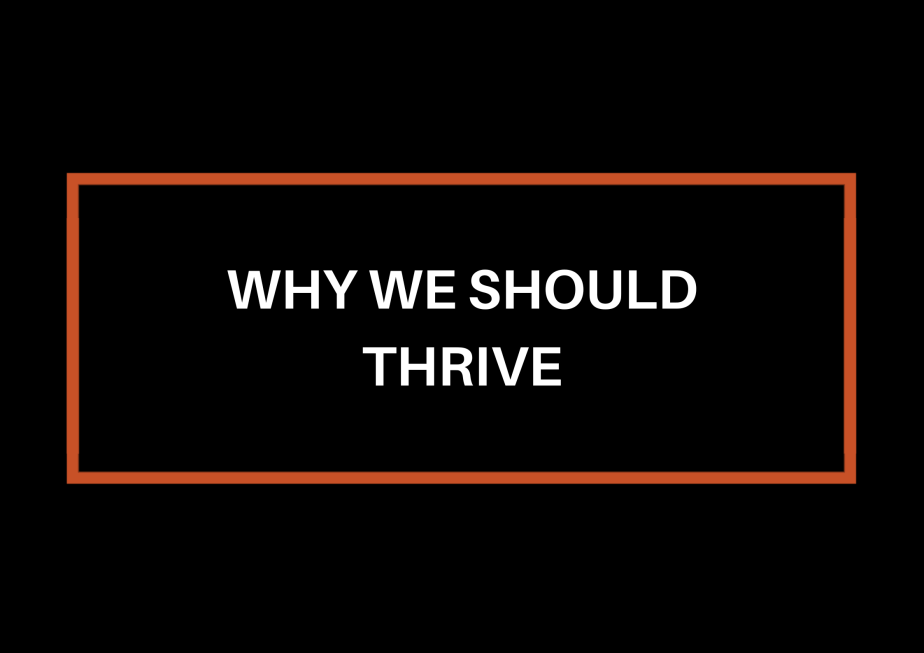 Why We Should&nbsp;Thrive